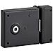 Serratura Orizzontale Da Applicare Con Quadro Maniglia 6mm, Richiamo Scrocco 1/2 Giro, Asse 45mm, 85x76mm, Nero - - Foto miniatura 1