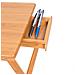 Tavolino Vassoio Letto Divano Porta Notebook Pc Tablet Pieghevole In Legno Bambu - Foto miniatura 5