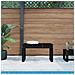 Panca da Giardino Nera 80x38x45 cm in Legno Massello di Pino - Foto miniatura 1