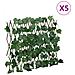 Traliccio Foglie Vite Artificiale Espandibile Verde 5pz 190x60 - Foto miniatura 1