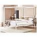 Letto A Baldacchino Metallo Lestards 160 X 200 Cm Bianco - Foto miniatura 1