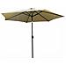 Ombrellone da Giardino ORIENT con regolazione dell'inclinazione, Colore Beige, 270x270x235 cm - Foto miniatura 1