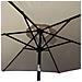 Ombrellone da Giardino ORIENT con regolazione dell'inclinazione, Colore Beige, 270x270x235 cm - Foto miniatura 4