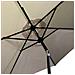 Ombrellone da Giardino ORIENT con regolazione dell'inclinazione, Colore Beige, 270x270x235 cm - Foto miniatura 5