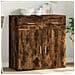 Credenza Rovere Fumo 79x38x80 Cm In Legno Multistrato - Foto miniatura 1