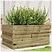 Fioriera Da Giardino 90x60x45,5 Cm In Legno Di Pino Impregnato - Foto miniatura 3