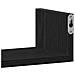 Mensole Parete 3pz Rovere Nero in Legno Multistrato - Foto miniatura 4
