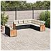Set Divani Da Giardino 9 Pz Con Cuscini Nero In Polyrattan - Foto miniatura 1
