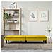 Divano Letto Con Portabicchieri In Velluto Giallo - Foto miniatura 3