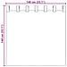 Tende In Voile Con Passanti 2 Pz Viola 140x140 Cm - Foto miniatura 7