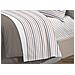 Completo Lenzuola Letto 100% Cotone Italy 3027 Disegno Riga Dots Matrimoniale Beige - Foto miniatura 2