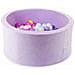 Ballenbak 90x40 Fluweel Zacht Paars Met Ballen 300 St. (roze, Geme Leerd, Geel, Babyblauw, Zeemeermineffect) - Foto miniatura 1