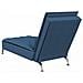 Chaise Longue Massaggi Cuscino A Rullo Blu In Tessuto - Foto miniatura 5