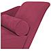 Chaise Lounge con Cuscini Rosso Vino in Velluto - Foto miniatura 6