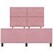 Letto Rosa 140x200 cm in Velluto - Foto miniatura 8