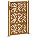 Cancello da Giardino 105x130 cm Acciaio Corten Design a Foglia - Foto miniatura 3