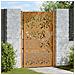 Cancello da Giardino 105x130 cm Acciaio Corten Design a Foglia - Foto miniatura 4