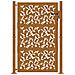 Cancello da Giardino 105x130 cm Acciaio Corten Design a Foglia - Foto miniatura 5