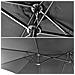 Ombrello Doppio 2,7x4,6m Linai Grigio - Foto miniatura 4