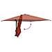 Ombrello da giardino Terracotta 248.5 x 247.5 x 160 cm Tessuto - Foto miniatura 8