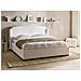 Letto Contenitore Tessuto Bernay 180 X 200 Cm Bianco Sporco - Foto miniatura 1