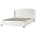 Letto Contenitore Tessuto Bernay 180 X 200 Cm Bianco Sporco - Foto miniatura 4