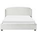 Letto Contenitore Tessuto Bernay 180 X 200 Cm Bianco Sporco - Foto miniatura 5