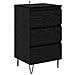 Credenza con cassetto Rovere Nero 40 x 35 x 70 cm - Foto miniatura 1