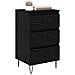 Credenza con cassetto Rovere Nero 40 x 35 x 70 cm - Foto miniatura 3