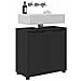 Mobile per lavabo da bagno con lo scaffale Nero 60 x 30 x 60 cm - Foto miniatura 3