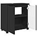 Mobile per lavabo da bagno con lo scaffale Nero 60 x 30 x 60 cm - Foto miniatura 5