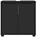 Mobile per lavabo da bagno con lo scaffale Nero 60 x 30 x 60 cm - Foto miniatura 6