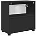 Mobile per lavabo da bagno con lo scaffale Nero 60 x 30 x 60 cm - Foto miniatura 8