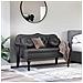 Panca Chesterfield Nero 120,5 x 65 x 75 cm Pelle Sintetica - Foto miniatura 3