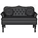 Panca Chesterfield Nero 120,5 x 65 x 75 cm Pelle Sintetica - Foto miniatura 4