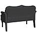 Panca Chesterfield Nero 120,5 x 65 x 75 cm Pelle Sintetica - Foto miniatura 6