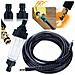 Tubo Alta Pressione 10m Click-click + Filtro Acqua Universale Compatibile Con Idropulitrice Kärcher K2-k7 - Qualità E Durata - Foto miniatura 1