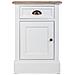 Comodino In Legno Bianco 41,5x35x63 - Foto miniatura 2