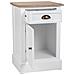Comodino In Legno Bianco 41,5x35x63 - Foto miniatura 3