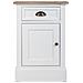 Comodino In Legno Bianco 41,5x35x63 - Foto miniatura 5