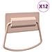 Maniglie per Armadi 12 pcs Rosa 85 x 45 mm Metallo - Foto miniatura 4