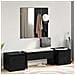 Set mobili da ingresso con specchio 6 pcs Legno multistrato - Foto miniatura 2