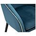 Poltrona Paris Ottanio E Gold In Tessuto Con Gambe Dorate - 62 X 58 X H 78 Cm - Foto miniatura 5