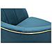 Poltrona Paris Ottanio E Gold In Tessuto Con Gambe Dorate - 62 X 58 X H 78 Cm - Foto miniatura 6