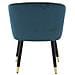 Poltrona Paris Ottanio E Gold In Tessuto Con Gambe Dorate - 62 X 58 X H 78 Cm - Foto miniatura 7