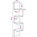 Scaffale da parete A parete Marrone 32 x 21 x 107 cm - Foto miniatura 7