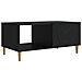Tavolino da salotto Nero 90 x 50 x 40 cm Legno ingegnerizzato - Foto miniatura 1
