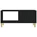 Tavolino da salotto Nero 90 x 50 x 40 cm Legno ingegnerizzato - Foto miniatura 3
