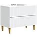 Armadio da Notte Bianco 62 x 34,5 x 48 cm Legno ingegnerizzato - Foto miniatura 2