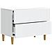 Armadio da Notte Bianco 62 x 34,5 x 48 cm Legno ingegnerizzato - Foto miniatura 3
